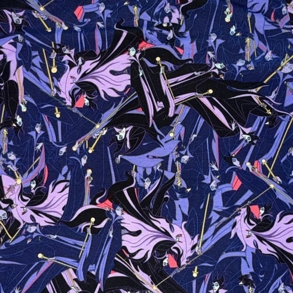 LuLaRoe Disney Maleficent T-Shirt Women's Medium Purple Black Villains NWT